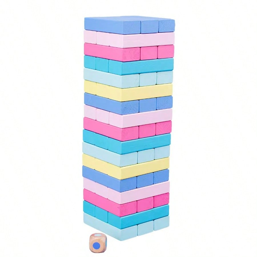 Wooden Stacking Tumbling Tower - Kids Education Number 评论和价格
