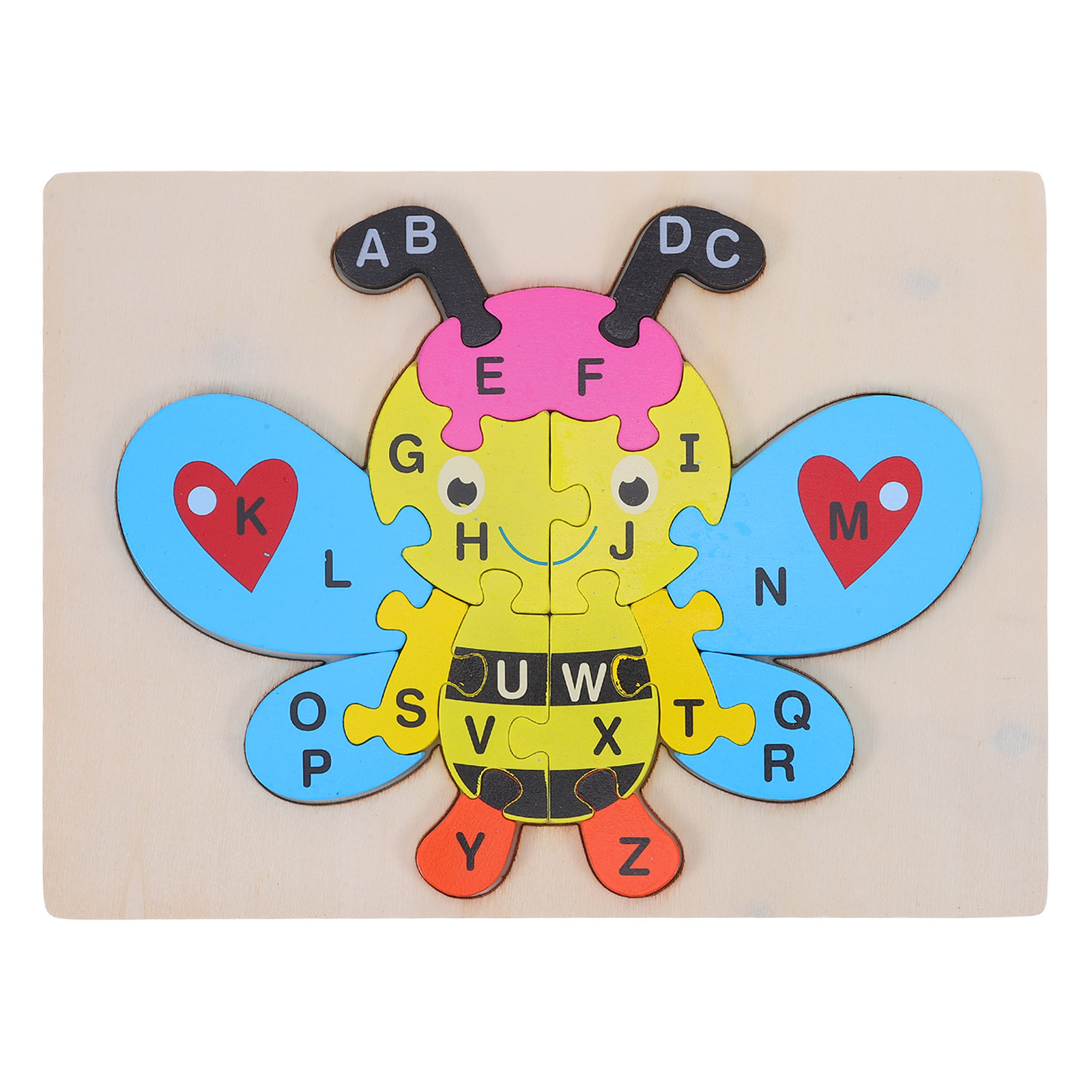 1Set Wooden Alphabet Puzzle Be - Abc Kids Early Education 评论和价格